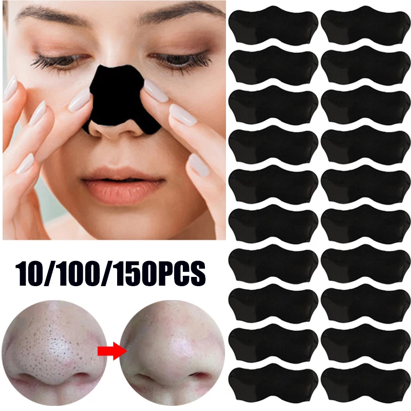 150pcs Deep Cleansing Blackhead Remover Nose Pore Strips for Blackhead Removal on Oily Skin,with Instant Pore Unclogging