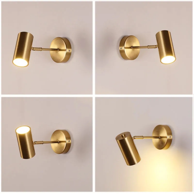 Gold LED Wall Lamp Modern Adjustable Wall Light Indoor Lighting Wall Decor Sconces For Living Room B