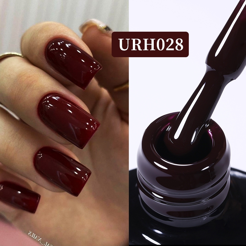 UR SUGAR Gel Polish Dark Red Nude Brown UV Nail Gel Color Gel Base Top Coat 7ml