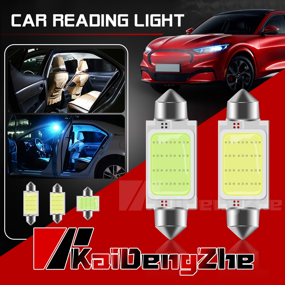 1 Cái C10W C5W LED COB Festoon 36mm 39mm 42mm Trắng Băng Xanh Bóng Đèn Nội Thất Ô Tô Đèn Đọc Sách Mái Vòm Hành Lý Ánh Sáng Siêu Sáng