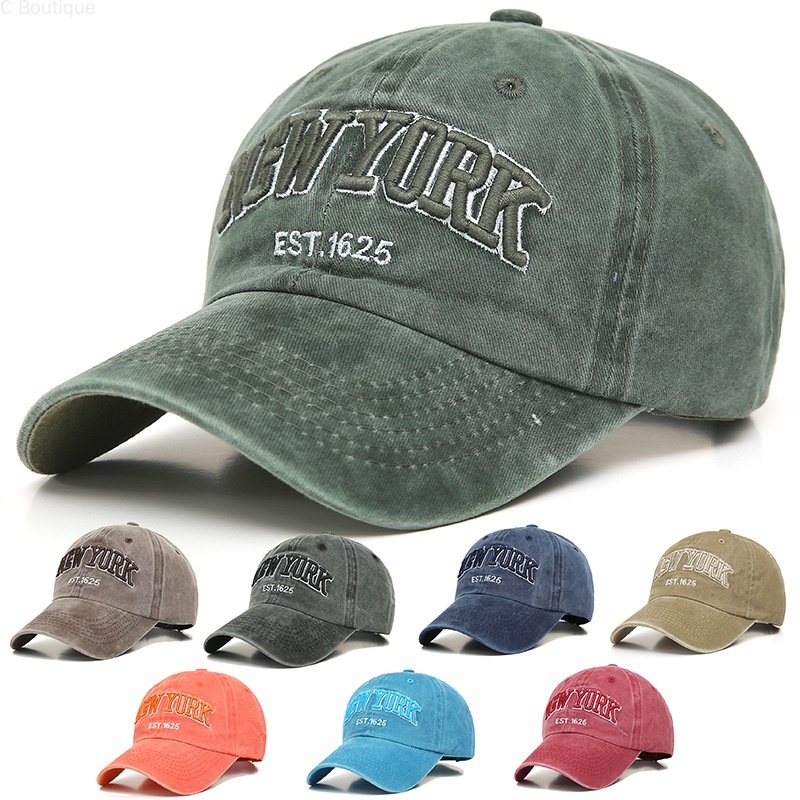 vintage New York cap for men embroided cap retro cotton baseball cap for woman dad hat