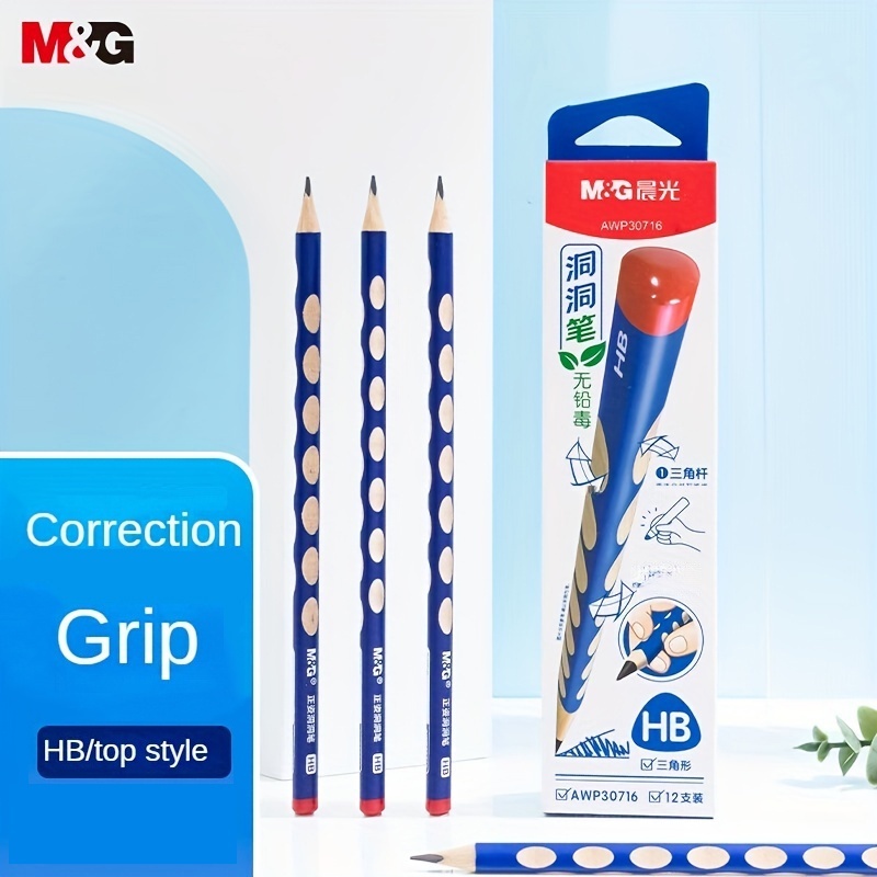 Bút Chì Định Vị 2B/HB M&G Cho Học Sinh Lớp 1 Bút Chì Cho Bé Tập Viết Cột Gỗ Hình Tam Giác Loại Tốt
