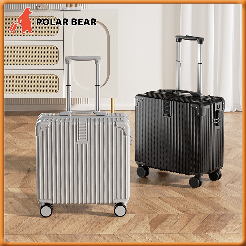 18 Inches Hand Carry Luggage Portable Small Boarding Luggage 4 Wheels ABS Suitcase