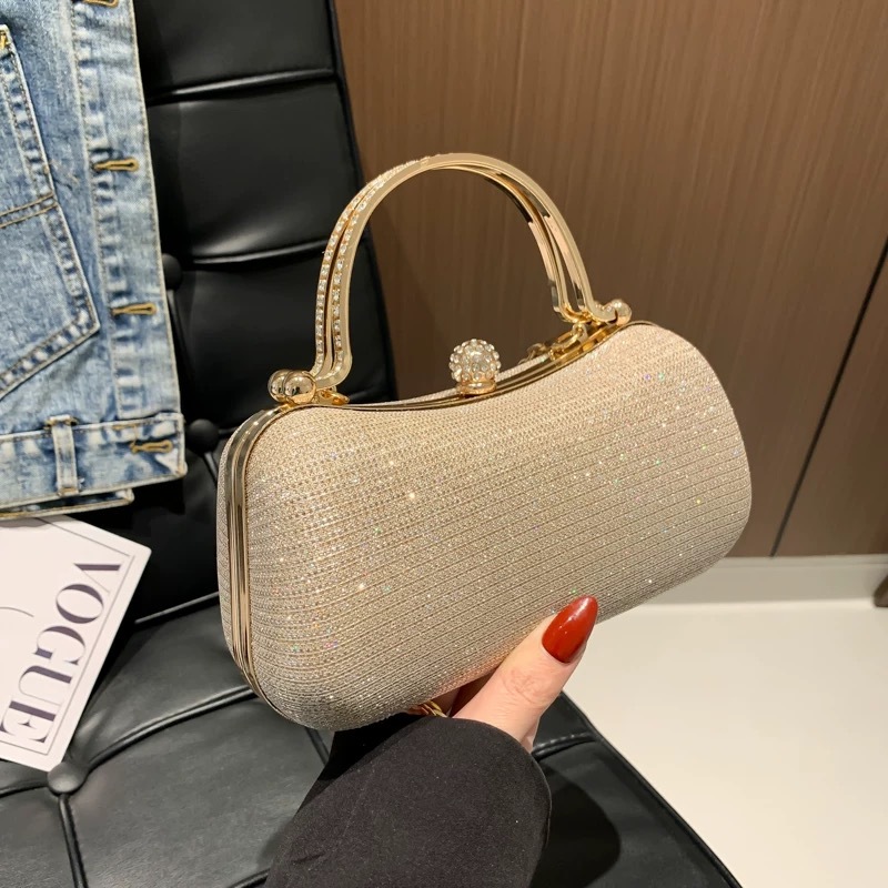 Clutch Female Banquet Flashing Diamond Small Bag Evening Dress Handbag Party Bag