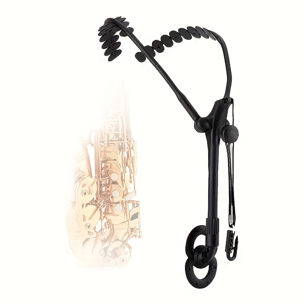 【PH Ready Stock/COD】Adjustable Saxophone Strap, Black Neck Strap for Alto Tenor Soprano Sax, saxopho