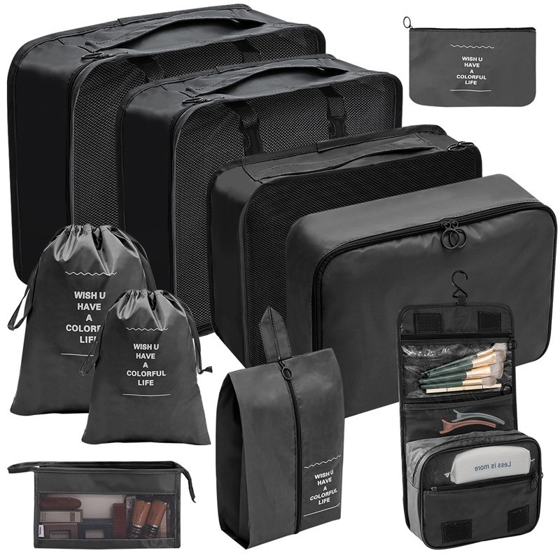 7Pcs Travel Organizer Travel Pouch Travel Kit Suitcase Portable Luggage Organizer Bag Clothes Shoe