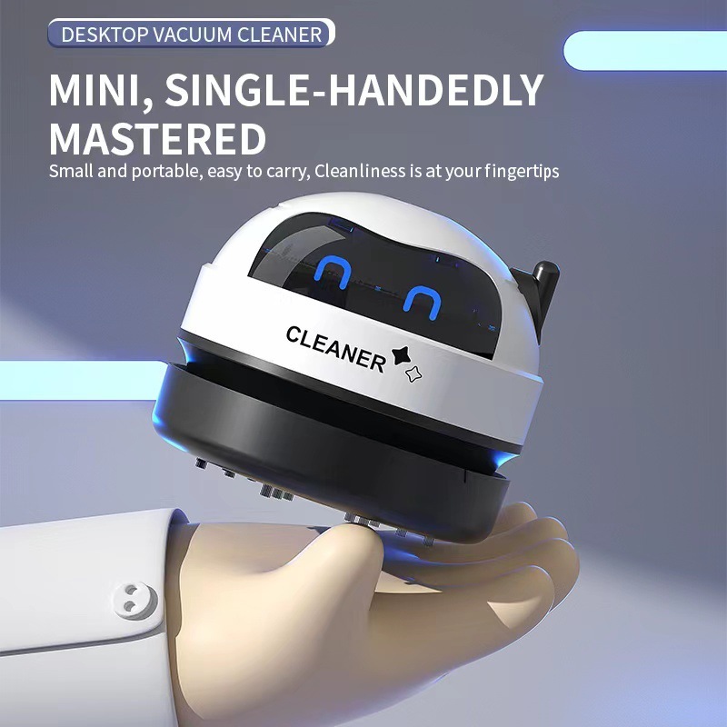 Desk Vacuum Cleaner Mini Portable Small USB Desktop Vacuum Cleaner Robot Vacuum Cleaner for Desktop,
