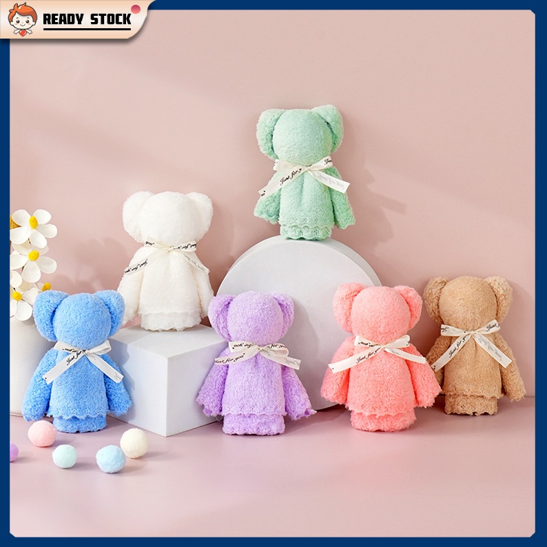 【SG Stock】Gift Cute Bear Towel Gift Handheld gift towel |Kids Goodie Bag Gifts| Children Day Gift| Teachers Day Gift |Wedding Gift| Opening small gifts