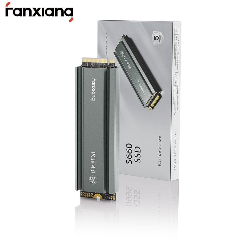 Fanxiang S660 PCIe 4.0 M.2 2280 NVMe SSD 1TB 500GB for PS5 Laptop PC 3D TLC Solid State Drive