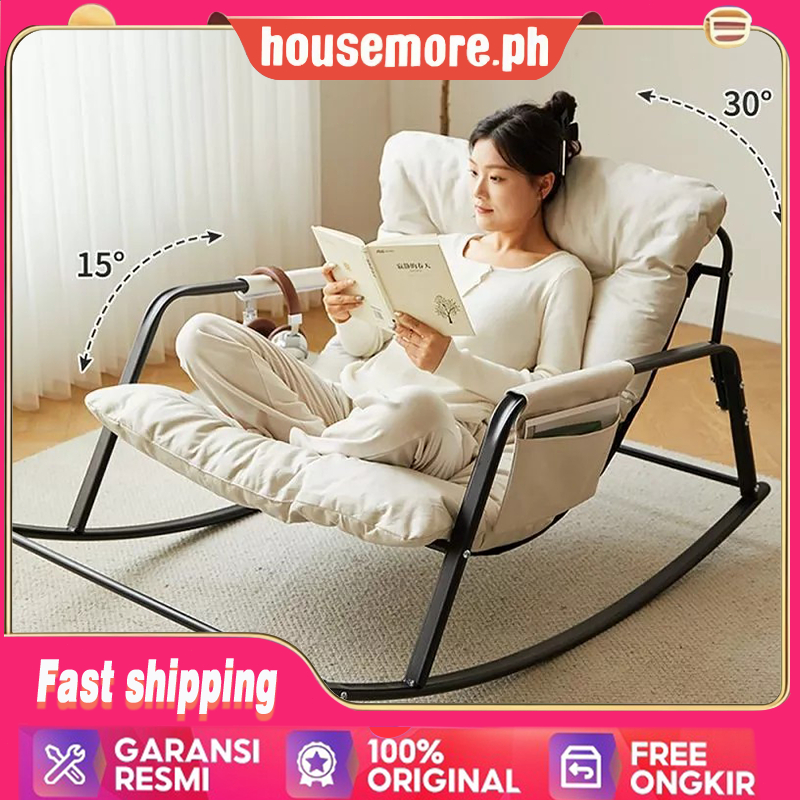 Double rocking chair, lounge chair, sofa chair, bedroom, balcony, living room, internet celebrity, l
