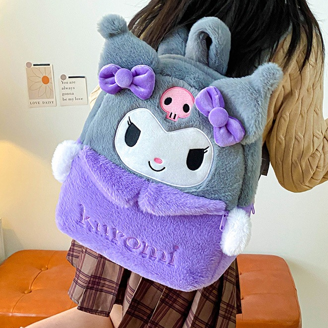 37cm Plush Children's Backpack Multiple design Large capacity girls' school bag lovely gift