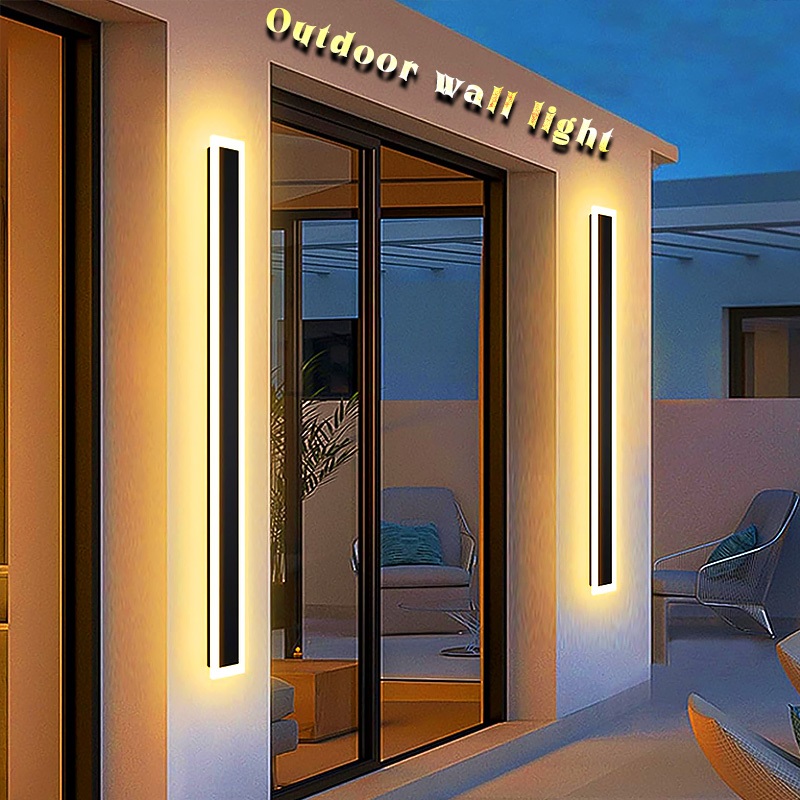 LED Outdoor Wall Light Front Porch Waterproof Warm White Sconce Lighting Last Exterior Anti-rust