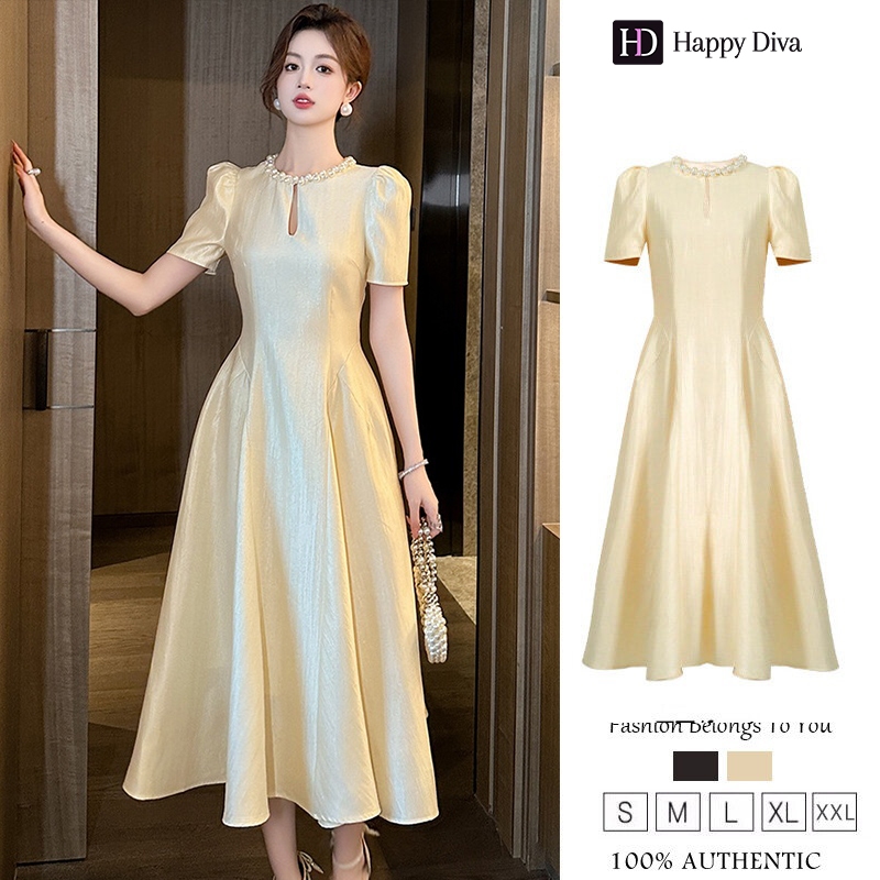 Happy Diva Women'S Sexy Round Neck Slim Knee Length Dresses Formal Party Evening Gowns Fashion Sexy