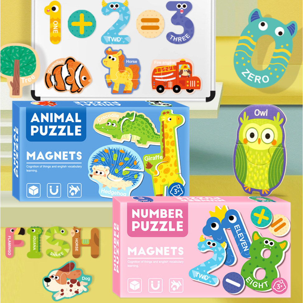 Trẻ Em Xếp Hình Từ Tính 3 ~ 6 Tuổi Bé Nhiều Chủ Đề Chữ Động Vật Nhận Thức Giáo Dục Sớm Khai Sáng Xếp Hình Pu