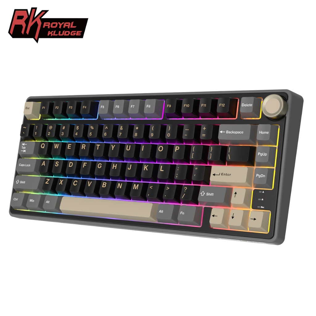 New RK Royal Kludge RK R75 Phantom Gasket Wired Mechanical Keyboard