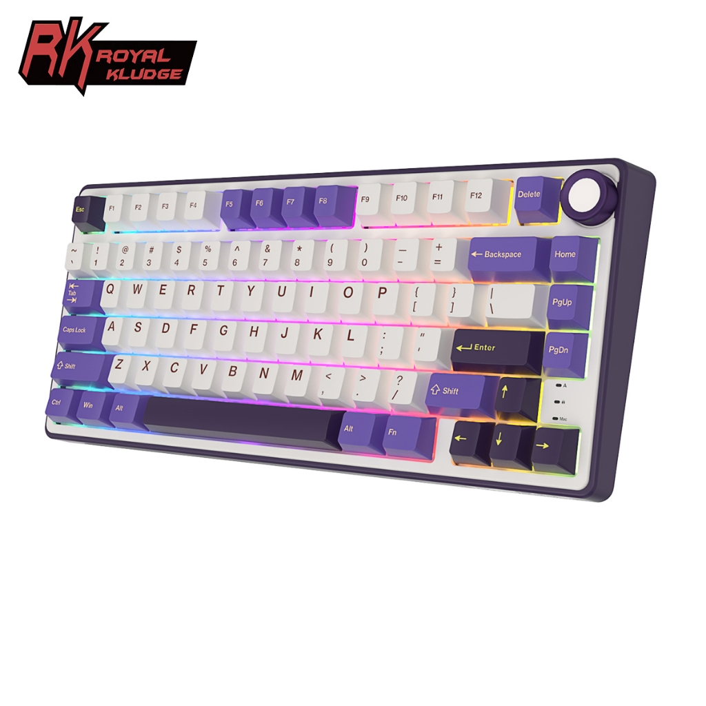 New RK Royal Kludge RK R75 Gasket Wired Mechanical Keyboard