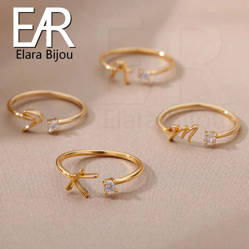 ELARA BIJOU New Niche Versatile Ring Daily Ring Fashionable Titanium Steel Stainless Steel Non Fadin
