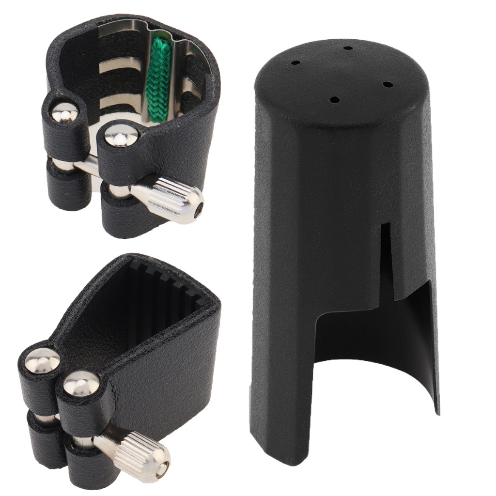 Soft Leather Clarinet Mouthpiece Ligature for B Flat Clarinet + Adjustable Screw