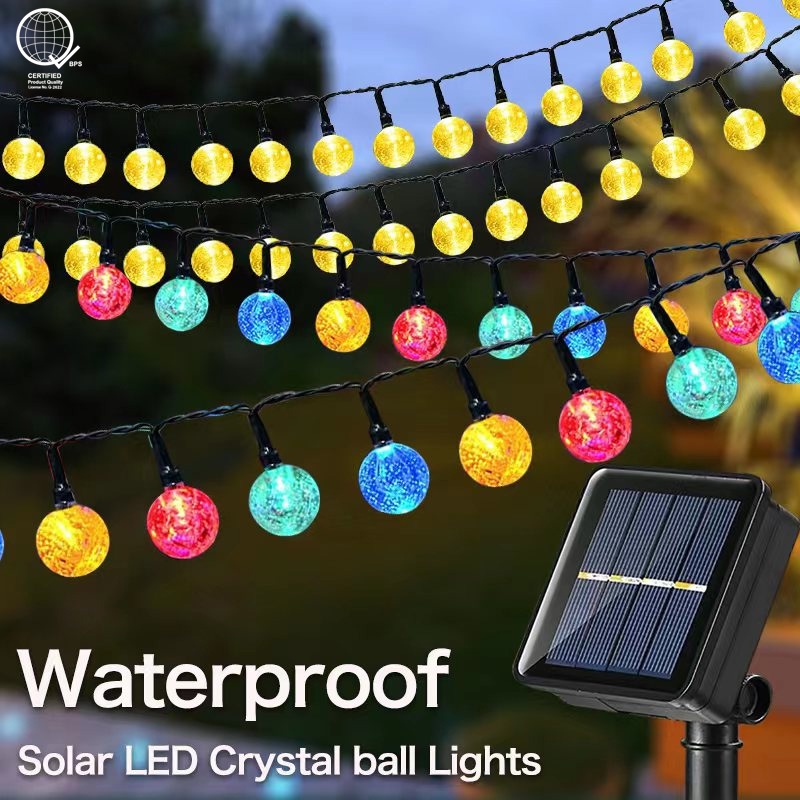 12M 7M 5M Solar Christmas Lights Outdoor waterproof Solar Powered Led String Light Garden Decoration