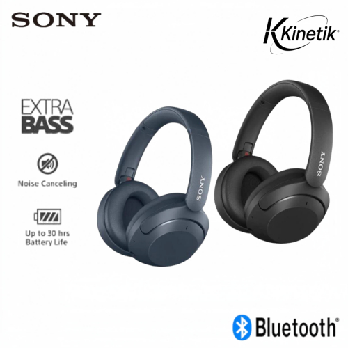 Sony WH-XB910N Noise Canceling Headset Wireless Bluetooth Headphones built-in microphones for clear