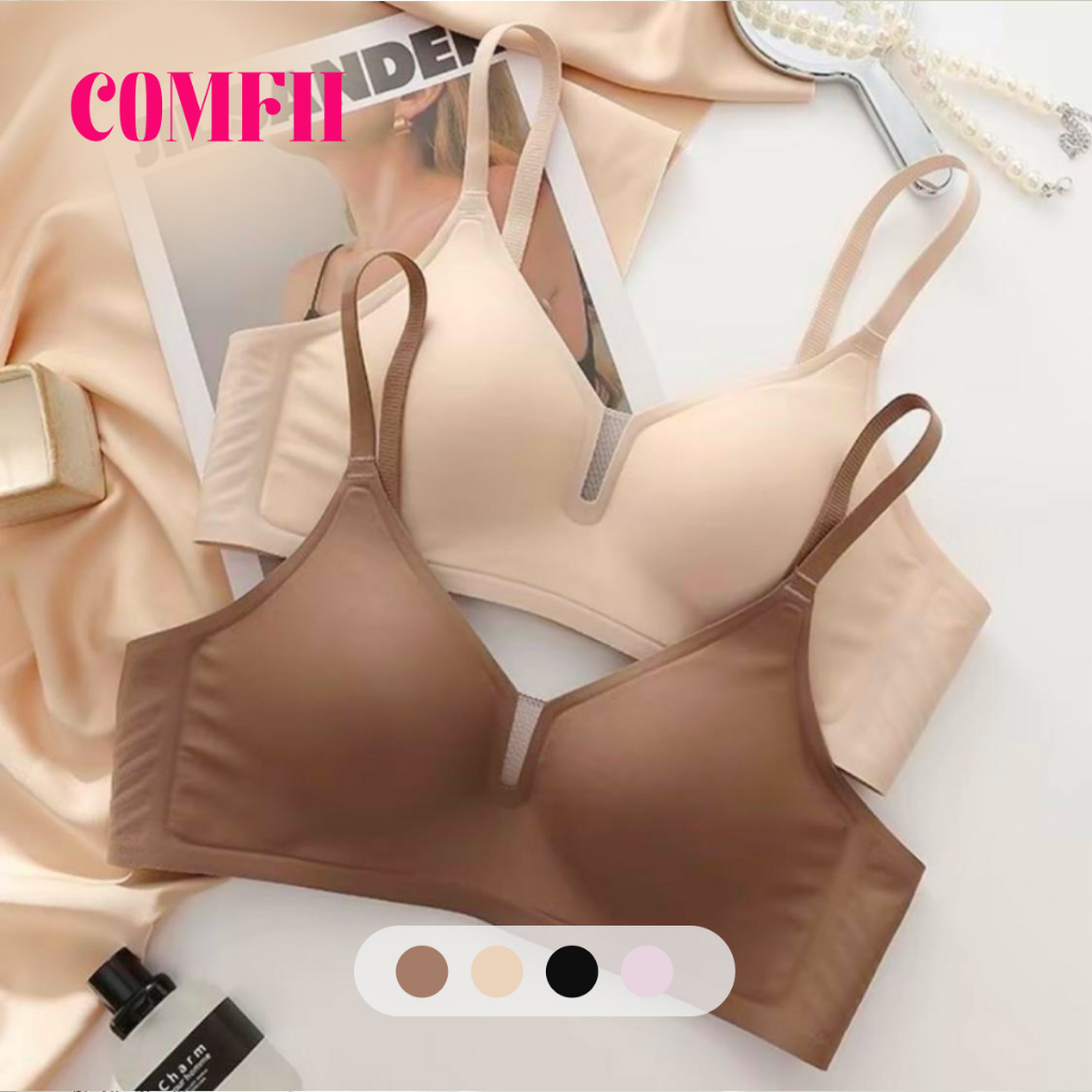 【Comfort Room】Women's seamless bra without underwire, featuring soft support and comfortable cotton