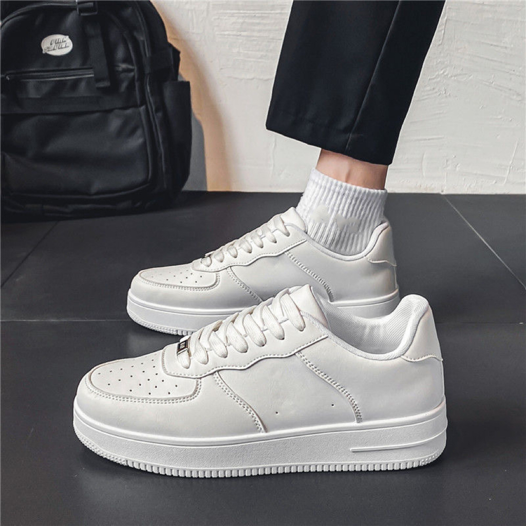 FR Daily Wear Unisex Shoes – All White, Fashion Trend Style #BX160