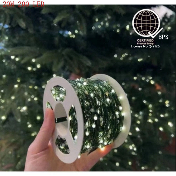 Christmas Lights, Multicolor 50/100/200 LED Xmas Tree Lights, Fairy Lights with Remote Control Water