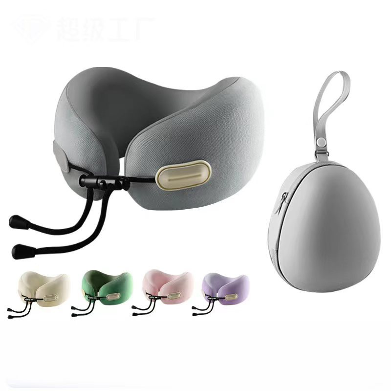 U-Shaped Pillow Travel Portable Neck Pillow Airplane Sleeping Pillow Neck Pillow Car Cervical Head P