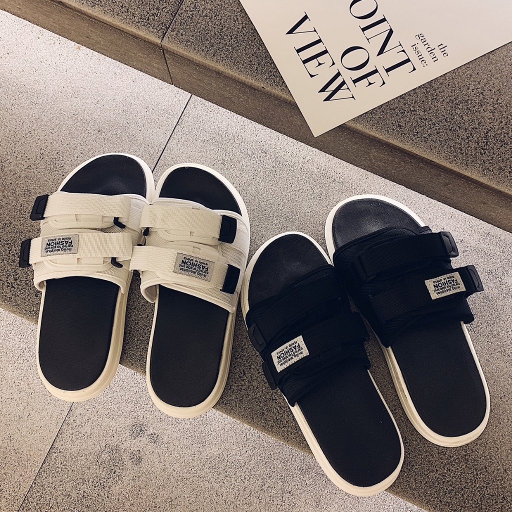 WS 2025 New Style Men Summer Fashion Outer Wear Korean Version Trendy Unique Couple Slippers Outdoor