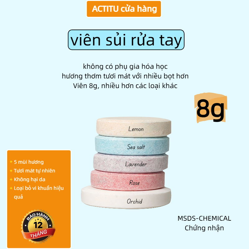 Viên xà phòng cầm tay tạo bọt 10 chiếc
