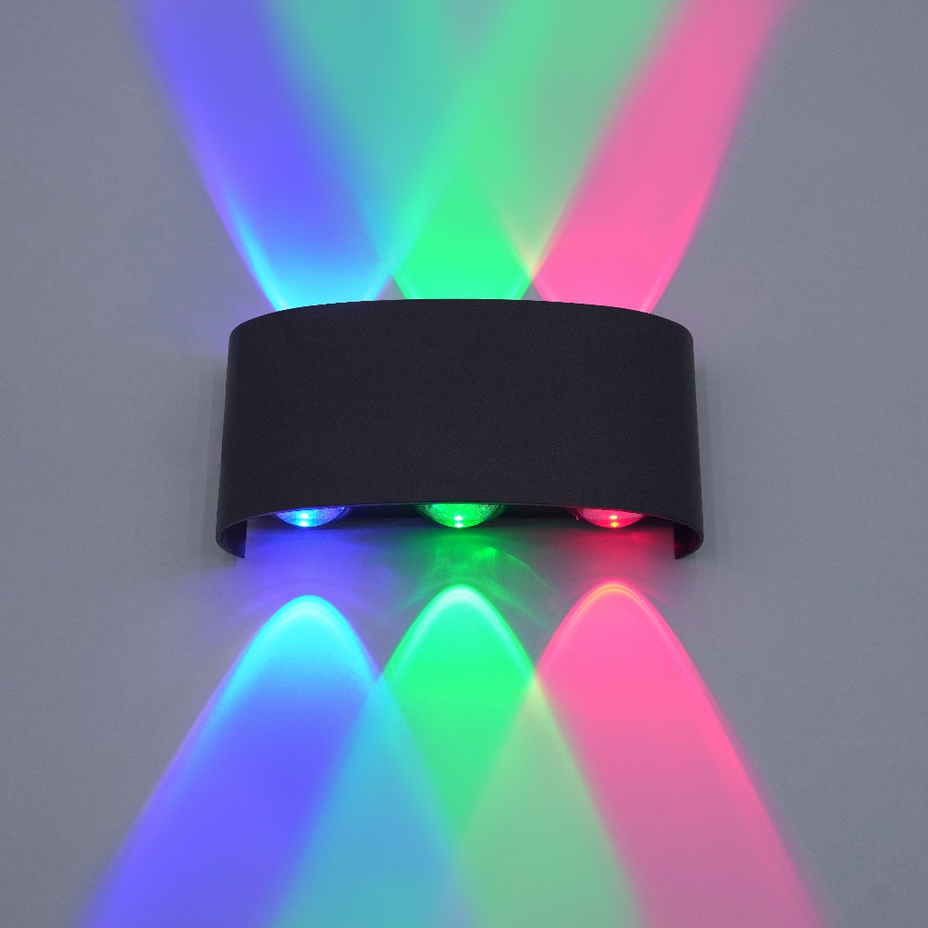 Modern colour LED wall lamp Suitable for courtyard and corridor lighting Hard-Wired Wall Sconce