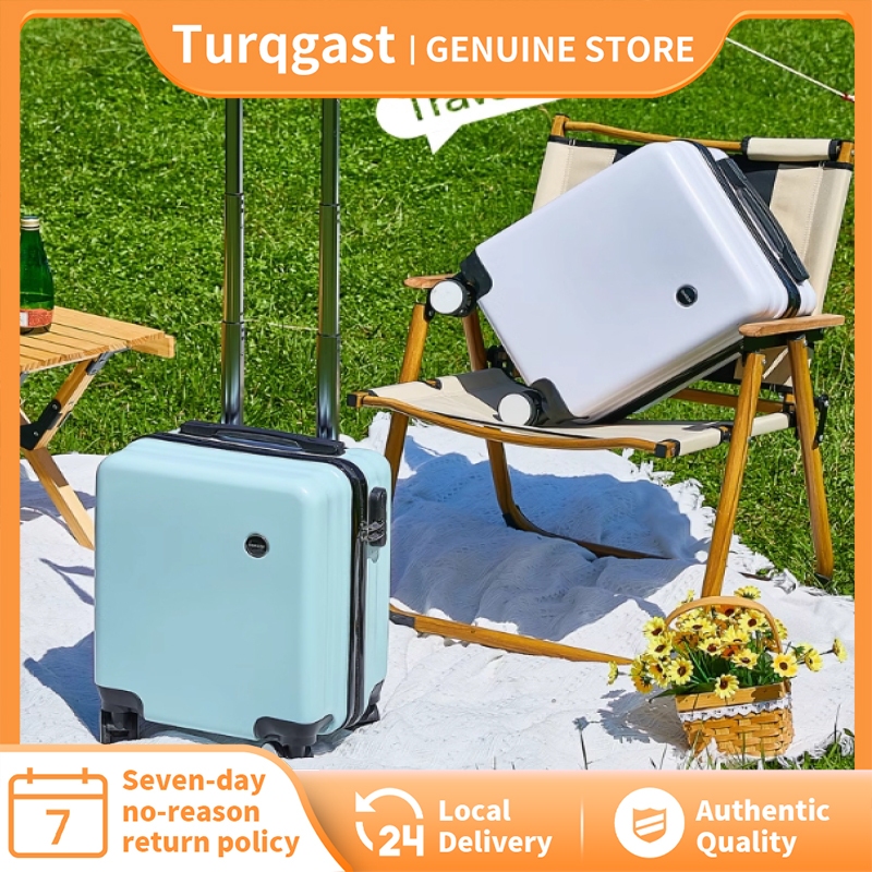 Turqgast 14-Inch Luggage Female Small Lightweight Mini Trolley Case Spring Autumn Airline Boarding 3