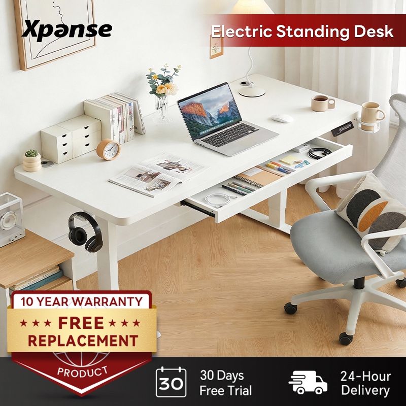 【30-Day Free Trial】Xpanse Smart Desk Electric Adjustable Study Table Standing Desk Computer Office Table