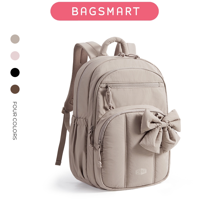 BAGSMART 15.6 Inch Laptop Backpack Women Travel Casual Workout Bagpack for College Commuting Unisex