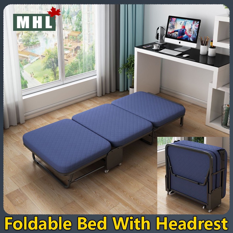 7590cm Foldable Single Sofa Bed Portable Camping Sleeping Bed Premium Japanese 3-Fold Foldable Bed