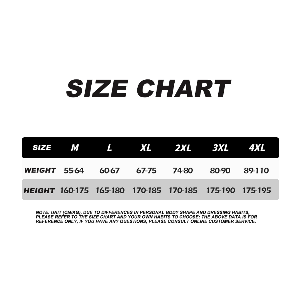 SAILBEE Mens UV Protect Surfing Rash Guard Short Sleeved Swimsuit Rashguard Surf Shirt — size chart