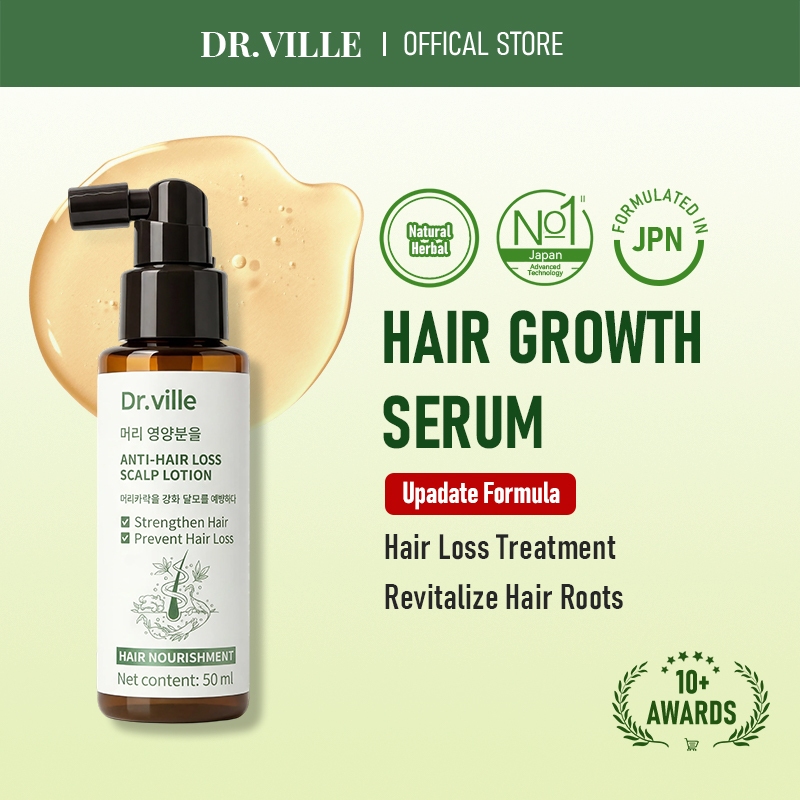 Dr.ville Hair Growth Serum Hair Tonic For Growth Hair Loss Tonic Hair Spray Nourishing Scalp 50ML