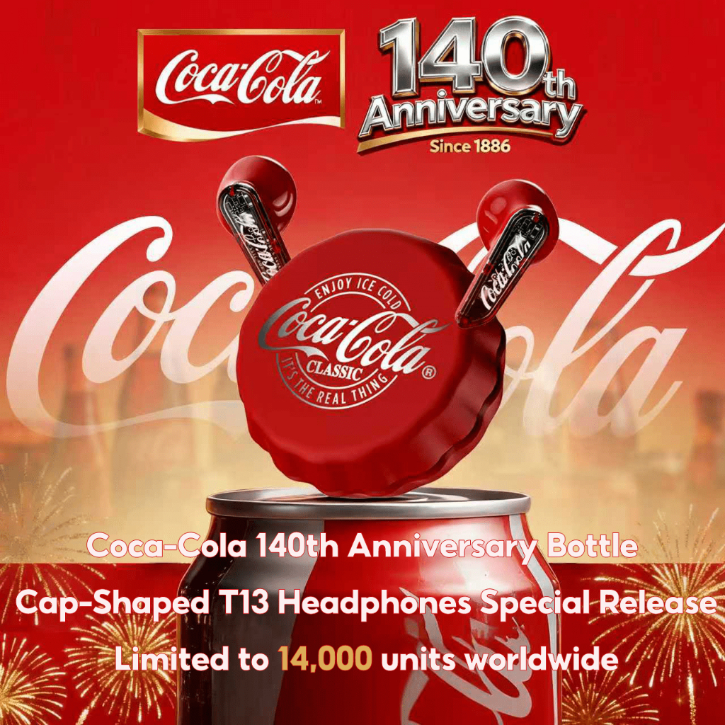 Coca-Cola T13 True Wireless Bluetooth Earbuds Semi-in-ear Design | 13mm Dynamic Driver | ENC Noise C