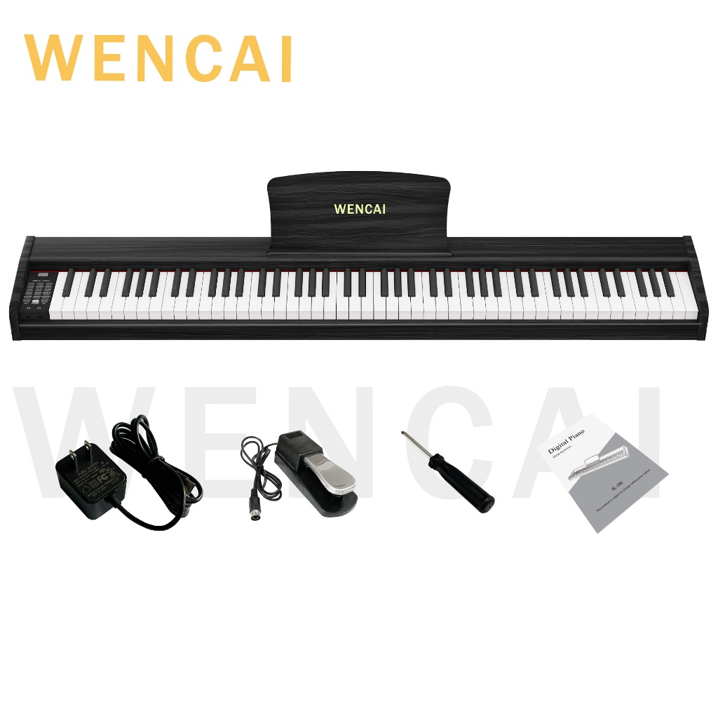 WENCAI Digital Keyboard Piano 88 Keys Professional Smart Portable Electric Piano With Touch sensitiv