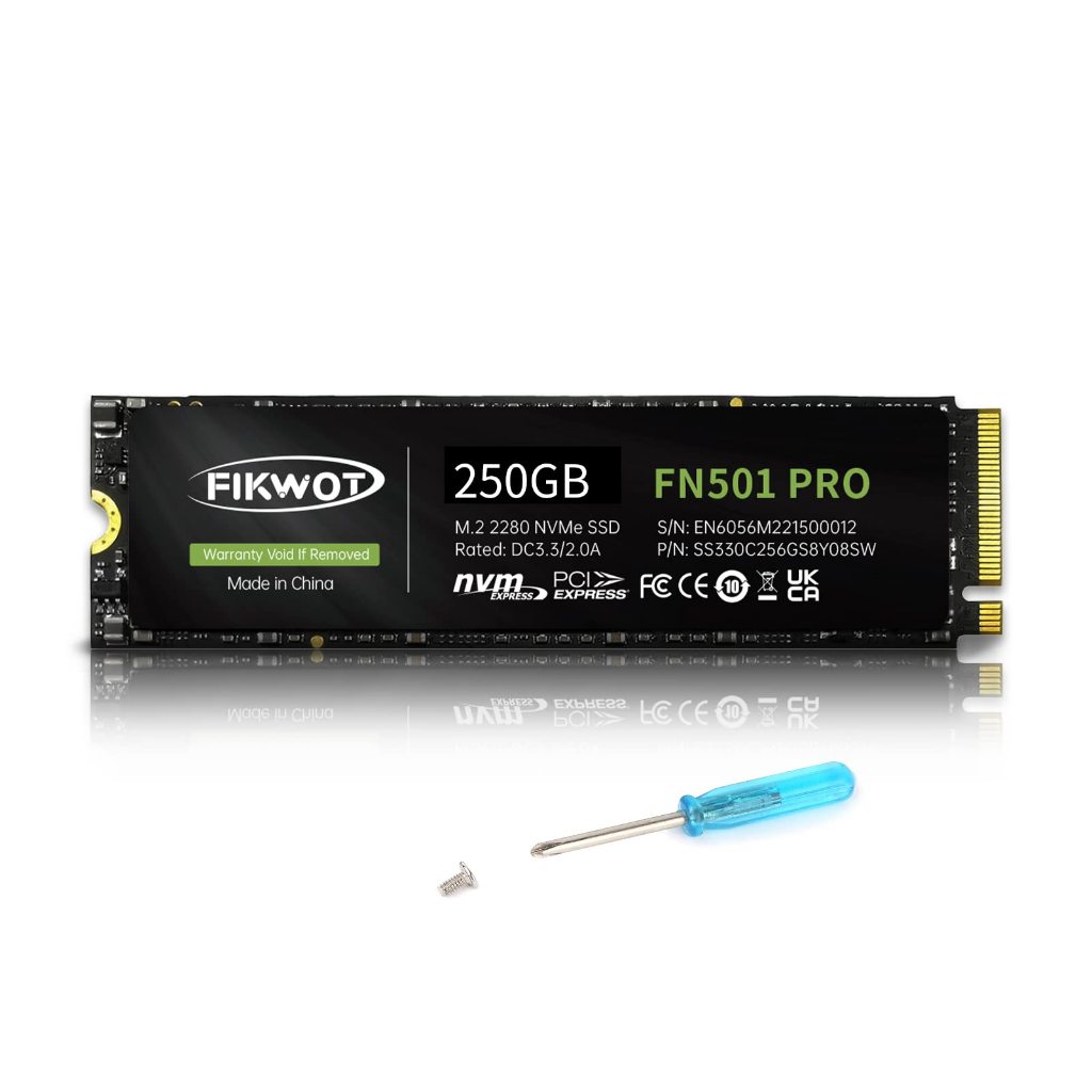 Fikwot FN501 Pro M.2 NVMe SSD 256GB 512GB for Laptop PC PCIe 3.0 3500MB/s 3D TLC