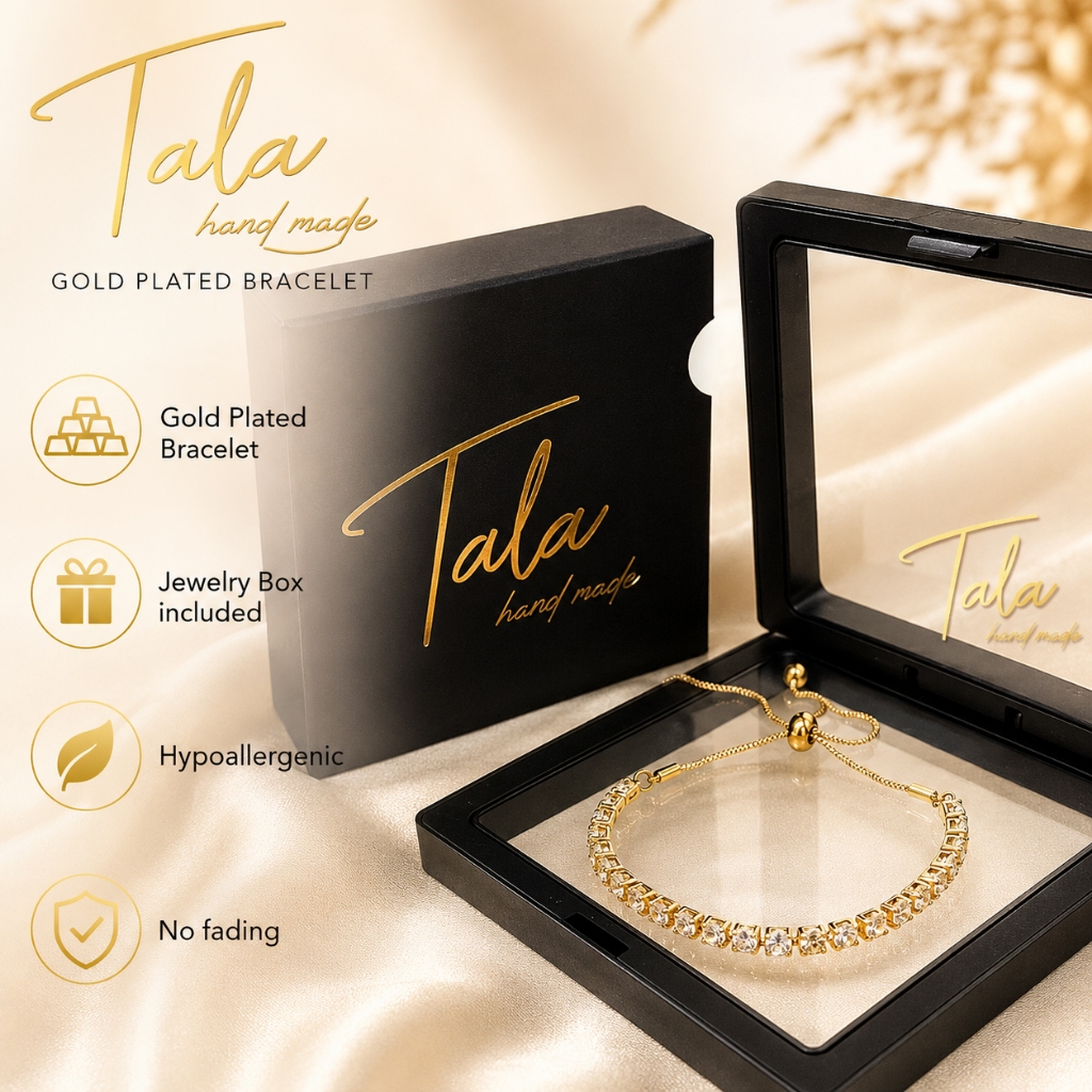 TALA Bracelet 18K Gold Jewelry Women Bracelet Gold Bracelet Adjustable With Premium Gift Box