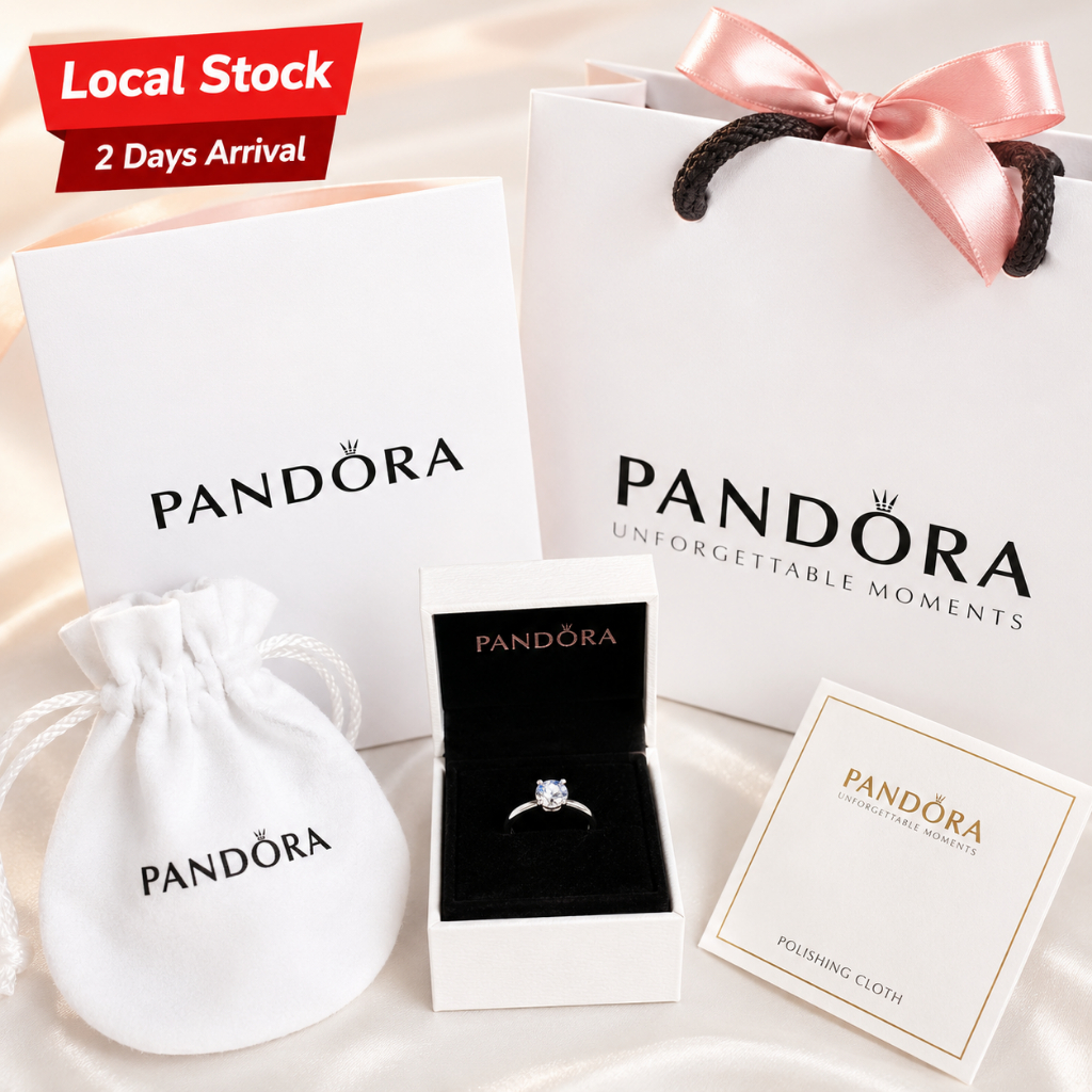Pandora Promise Ring With Box And Paper Bag