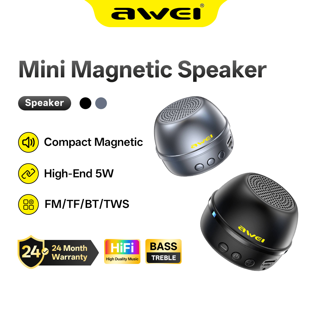 Awei KA53 Mini Bluetooth Speaker Magnetic TWS 360° Stereo Portable Outdoor