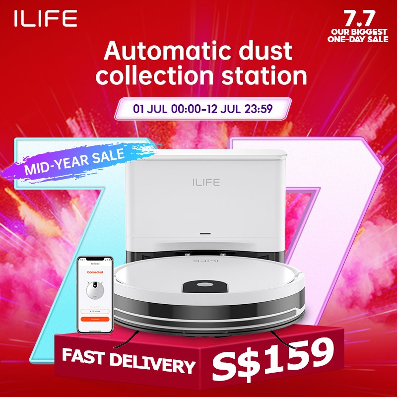 ILIFE V9 Pro Smart Robot Vacuum Cleaner Auto Empty Dock 50 Days Hands off Cleaning Vacuum And Mopping