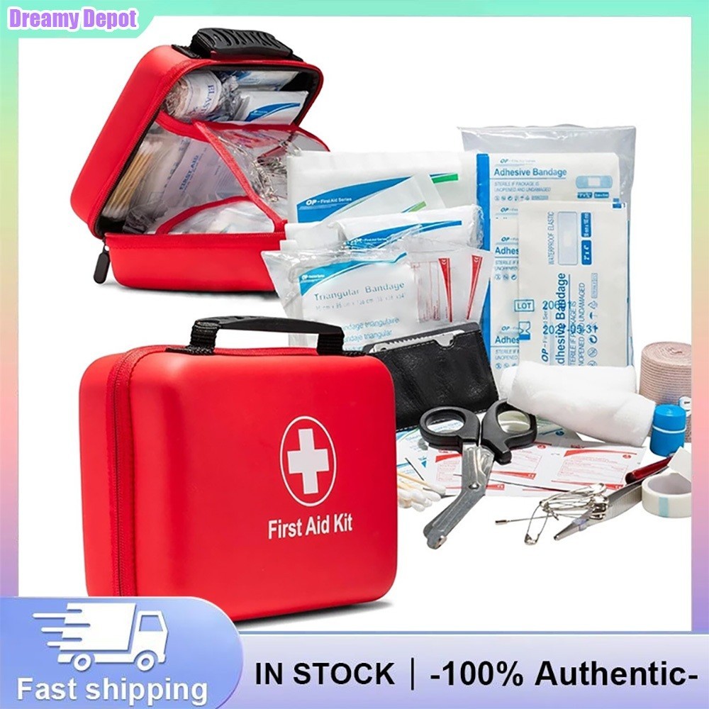 First Aid Kit 228 Piece, Premium First Aid Kit Travel Easy Carry - Waterproof, All Purpose Use Outdo