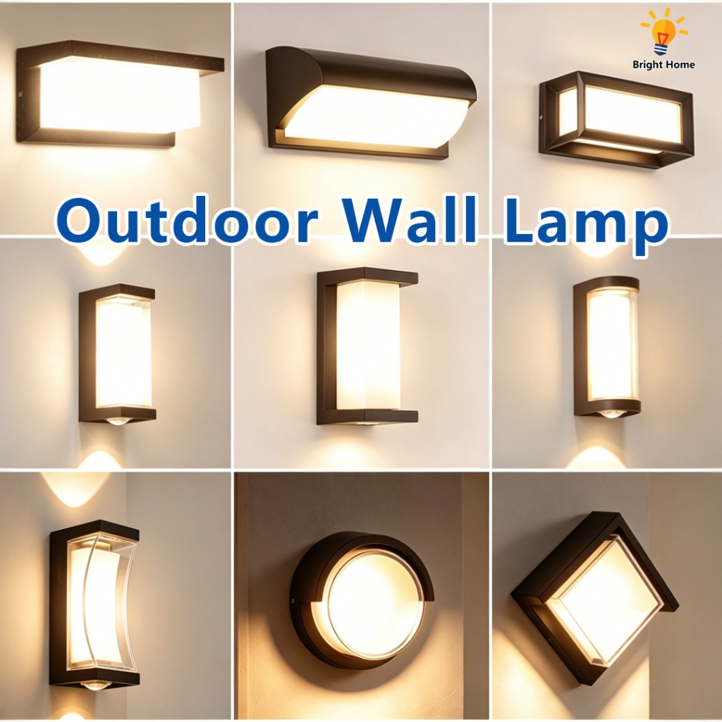 LED Wall Light IP65 Waterproof Outdoor Indoor Wall Lamp Modern Sconce for Garden Balcony Stairs Gate