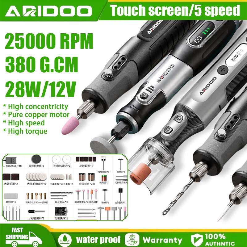 25000RPM Electric Grinder Engraver Pen Mini Engraving Polishing Drill Multi functional Tools Set Grinder Cordless Drill Polishing Discs