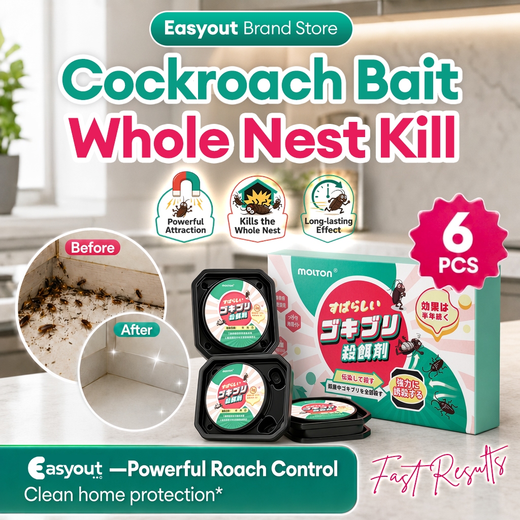 Easyout Cockroach Killer Cockroach Repellent Cockroach Bait Stations Insect Repellent 6Pcs/Box
