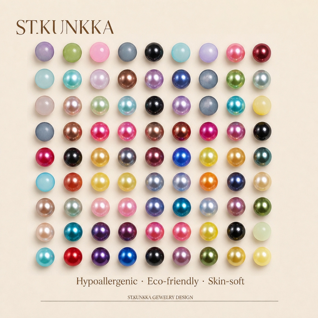 St.kunkka 50-400Pcs/Lot 3-12mm ABS Imitation Pearl Round Plastic Acrylic Spacer Bead With Hole For D