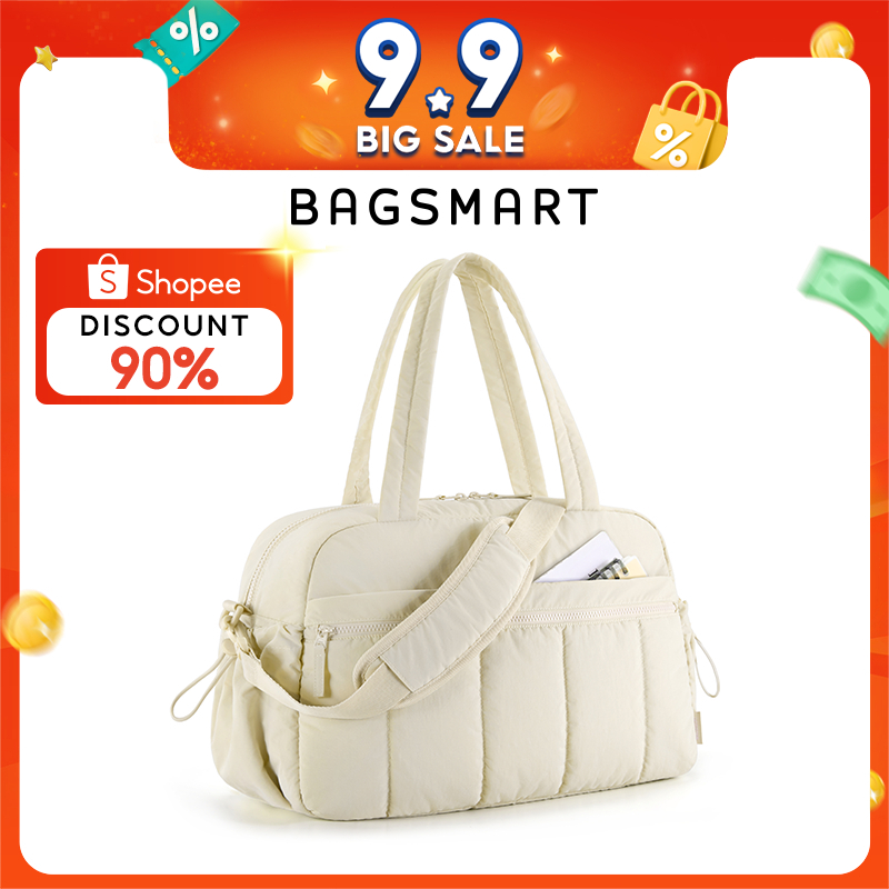 BAGSMART Travel Duffel Bag Lightweight Tote Bag Sport Shoulder Gym Bag Luggage for Women Weekender